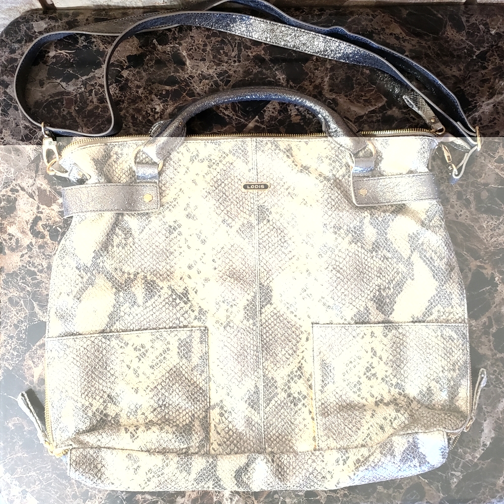 Lodis Snakeskin Olympus Perri Tote